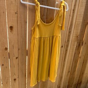 Wild fable yellow dress with tie straps.